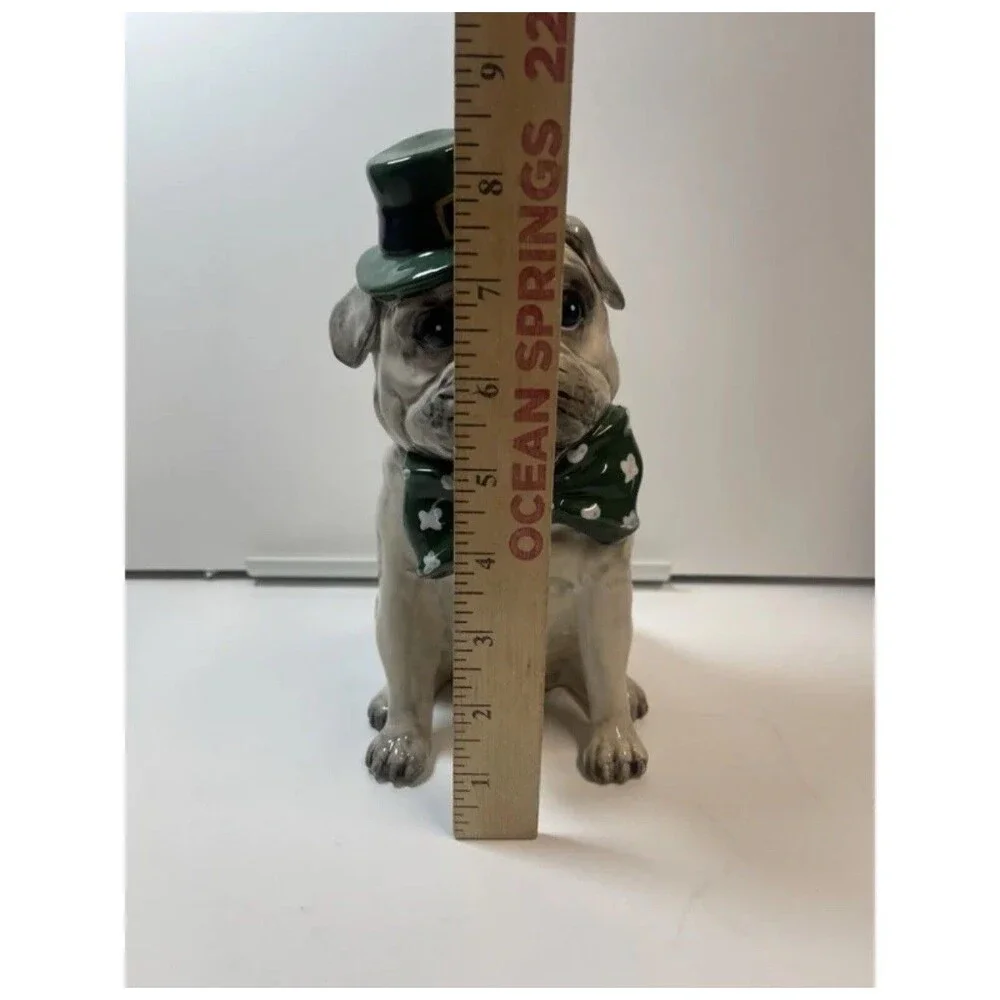 Blue Sky Clayworks 2021 St Patrick’s Day Irish Dog Figurine (Sm Chip) - Picture 6 of 8